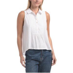 NATION Greta Pintuck Top
